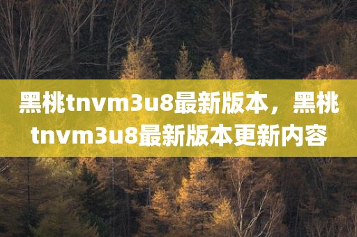 黑桃tnvm3u8最新版本，黑桃tnvm3u8最新版本更新内容