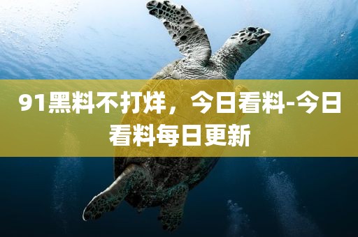 91黑料不打烊，今日看料-今日看料每日更新