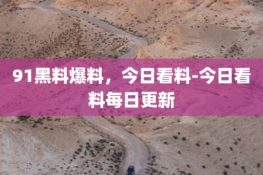 91黑料爆料，今日看料-今日看料每日更新