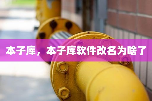 本子库，本子库软件改名为啥了