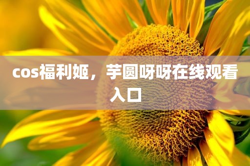 cos福利姬，芋圆呀呀在线观看入口