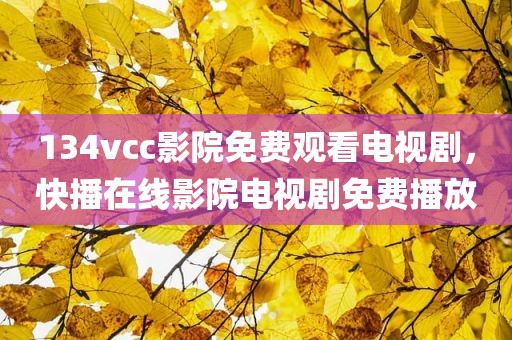 134vcc影院免费观看电视剧，快播在线影院电视剧免费播放