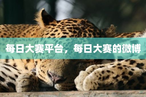 每日大赛平台，每日大赛的微博