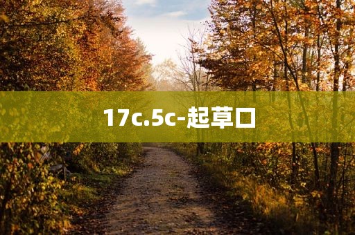 17c.5c-起草口