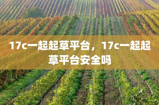 17c一起起草平台，17c一起起草平台安全吗