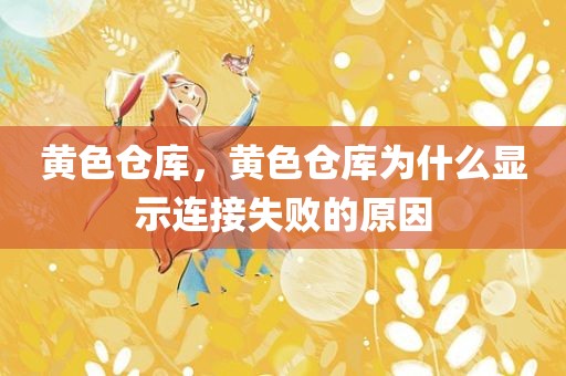黄色仓库，黄色仓库为什么显示连接失败的原因