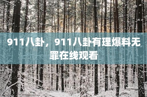 911八卦，911八卦有理爆料无罪在线观看