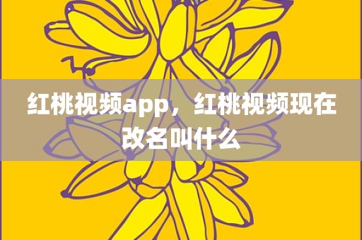 红桃视频app，红桃视频现在改名叫什么