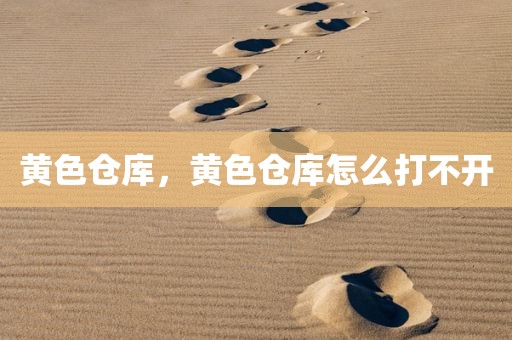 黄色仓库，黄色仓库怎么打不开