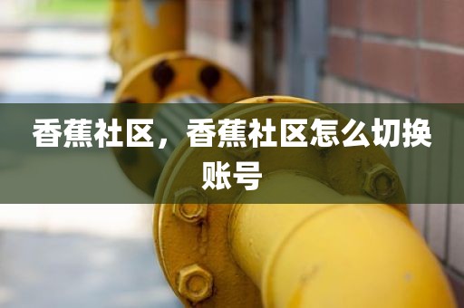 香蕉社区，香蕉社区怎么切换账号