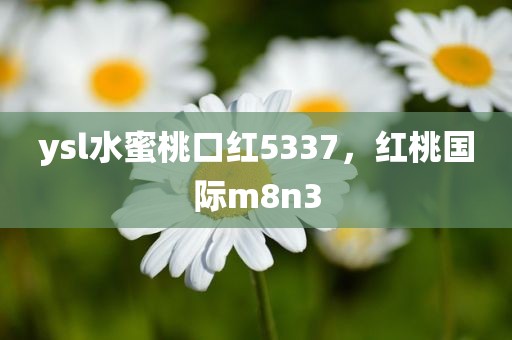 ysl水蜜桃口红5337，红桃国际m8n3