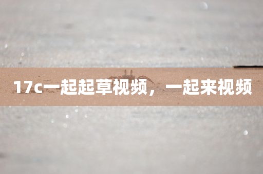 17c一起起草视频，一起来视频