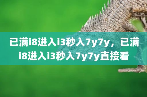 已满i8进入i3秒入7y7y，已满i8进入i3秒入7y7y直接看