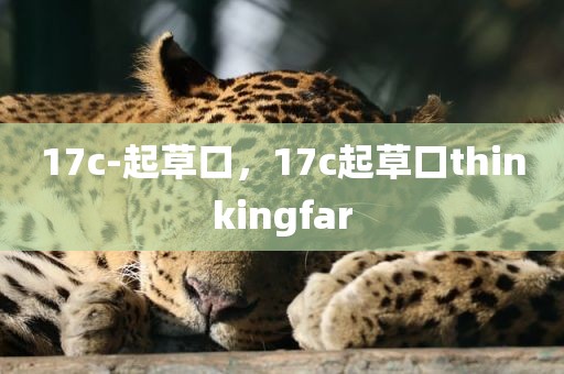 17c-起草口，17c起草口thinkingfar