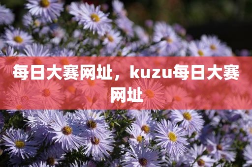 每日大赛网址，kuzu每日大赛网址