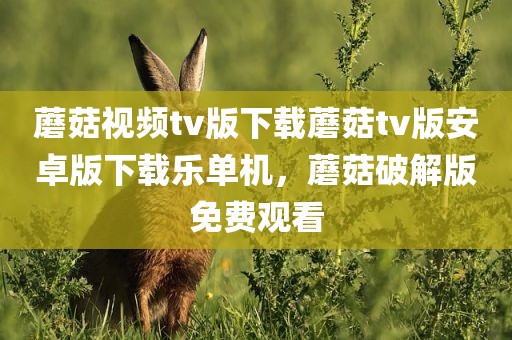 蘑菇视频tv版下载蘑菇tv版安卓版下载乐单机，蘑菇破解版免费观看