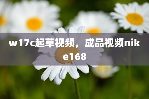 w17c起草视频，成品视频nike168