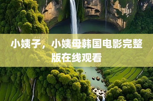 小姨子，小姨母韩国电影完整版在线观看