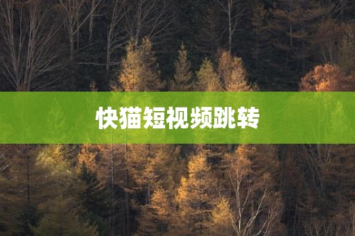 快猫短视频跳转