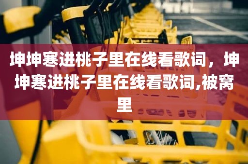 坤坤寒进桃子里在线看歌词，坤坤寒进桃子里在线看歌词,被窝里