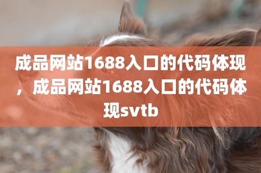 成品网站1688入口的代码体现，成品网站1688入口的代码体现svtb