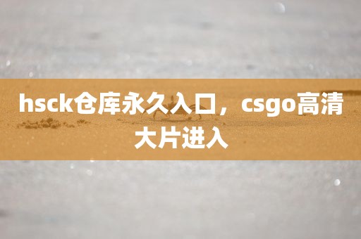 hsck仓库永久入口，csgo高清大片进入