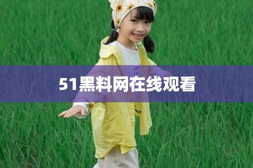 51黑料网在线观看
