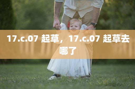 17.c.07 起草，17.c.07 起草去哪了