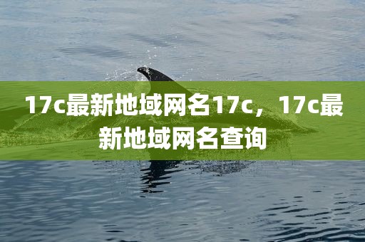 17c最新地域网名17c，17c最新地域网名查询