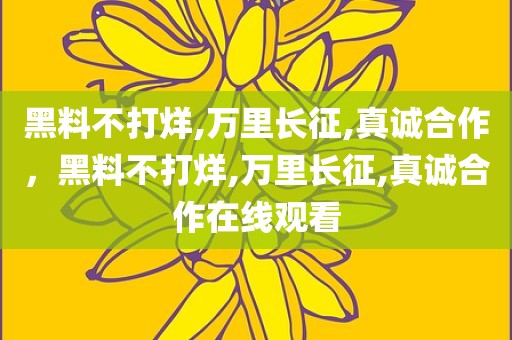 黑料不打烊,万里长征,真诚合作，黑料不打烊,万里长征,真诚合作在线观看