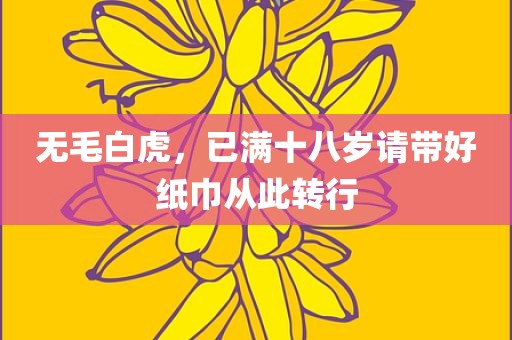 无毛白虎，已满十八岁请带好纸巾从此转行