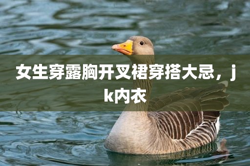 女生穿露胸开叉裙穿搭大忌，jk内衣