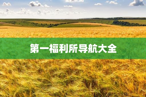 第一福利所导航大全