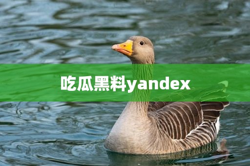 吃瓜黑料yandex