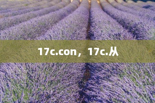 17c.con，17c.从