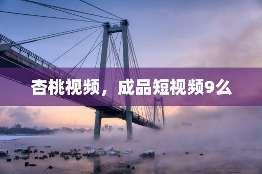 杏桃视频，成品短视频9么