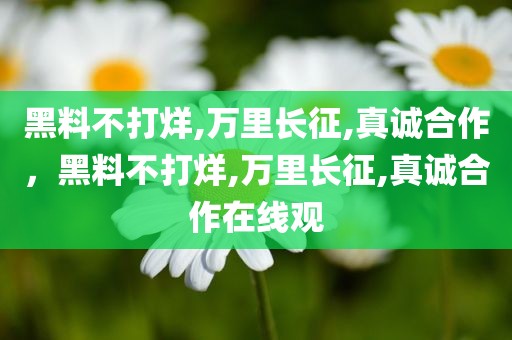 黑料不打烊,万里长征,真诚合作，黑料不打烊,万里长征,真诚合作在线观