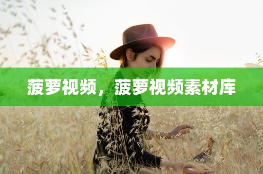 菠萝视频，菠萝视频素材库
