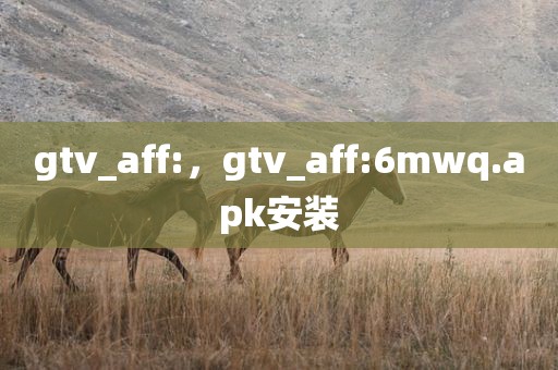 gtv_aff:，gtv_aff:6mwq.apk安装