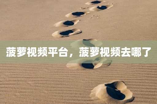 菠萝视频平台，菠萝视频去哪了