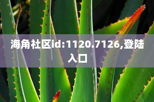 海角社区id:1120.7126,登陆入口