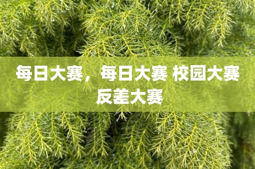 每日大赛，每日大赛 校园大赛 反差大赛