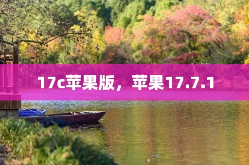 17c苹果版，苹果17.7.1