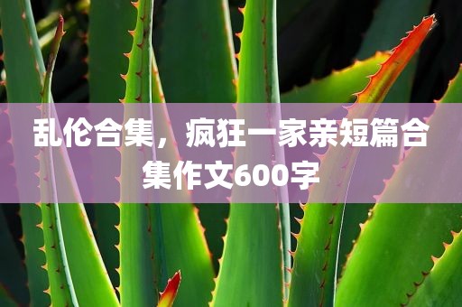 乱伦合集，疯狂一家亲短篇合集作文600字