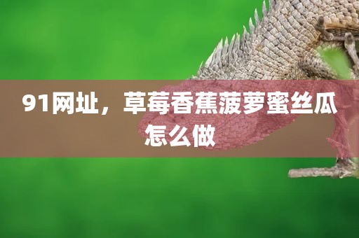 91网址，草莓香蕉菠萝蜜丝瓜怎么做