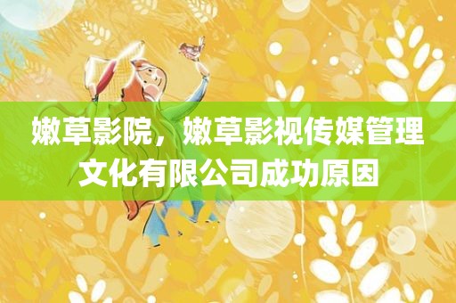 嫩草影院，嫩草影视传媒管理文化有限公司成功原因