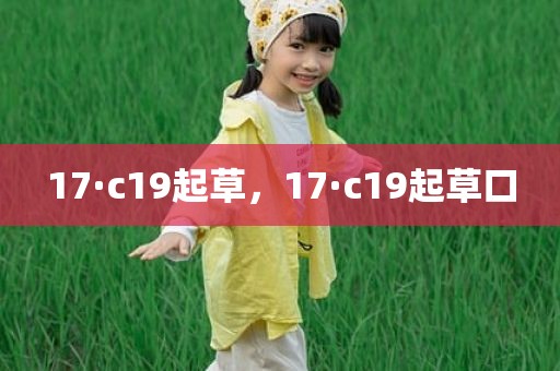 17·c19起草，17·c19起草口