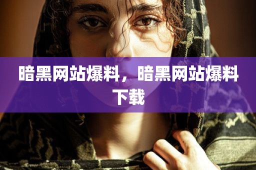 暗黑网站爆料，暗黑网站爆料下载