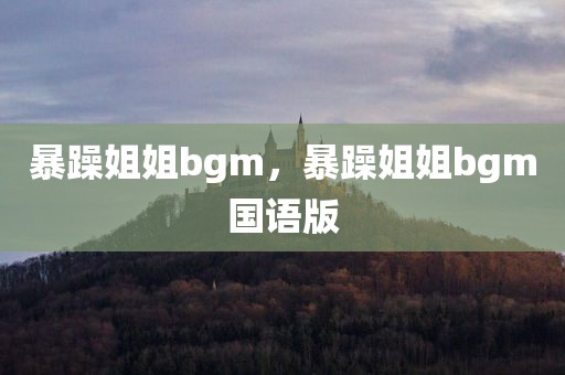 暴躁姐姐bgm，暴躁姐姐bgm国语版