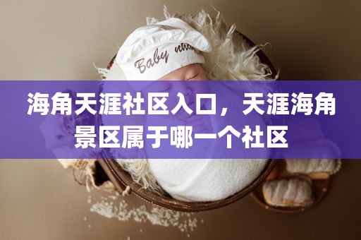 海角天涯社区入口，天涯海角景区属于哪一个社区